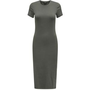 ONLY - ONLBELFAST - Jurk - Donkergroen - 3/4 Lengte - Aansluitende Pasvorm