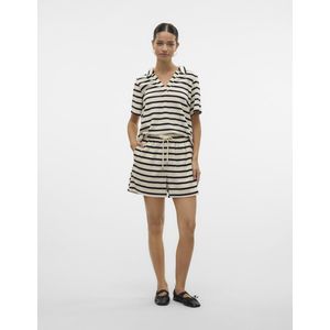 VERO MODA Shirt 'VMEMELI'  beige / zwart