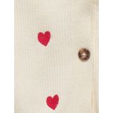 Kids Only Cardigan - Rib - Gebreid - KogDana - Birch/Verpakking  - Kids Only - 5-6 jaar (110-116) - Cardigan