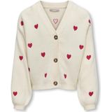 Kids Only Cardigan - Rib - Gebreid - KogDana - Birch/Verpakking  - Kids Only - 5-6 jaar (110-116) - Cardigan