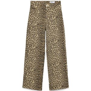 Vero Moda - Vmtessa Hr Wide Stretch Aop Jeans Noos - Dames - Jeans