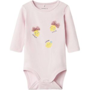 NAME IT - Romper - Lichtroze/Gele - Katoen/Elastaan