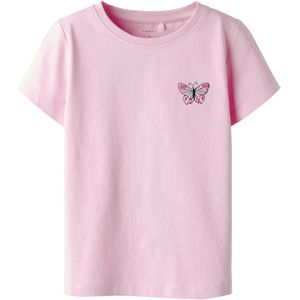 NAME IT Meisjes Nmfdenys SS Top, Pink Frosting, 110