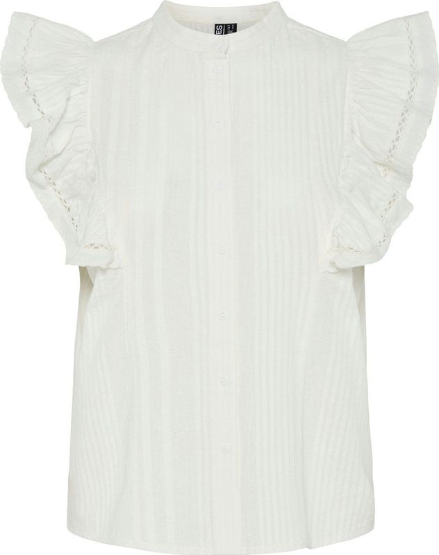 Pieces - Blouse - Cloud Dancer - 100% Biologisch Katoen