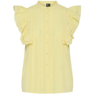 PIECES - PCSIKKA - Blousetop - Wit - 100% Katoen