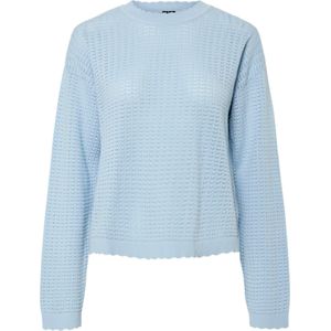 PIECES - Pcscout - Sweater - Cashmere Blue - Materiaal: Katoen