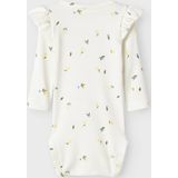 NAME IT - Romper - Offwhite Geel - Katoen - Ruches