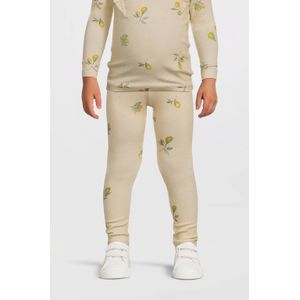 Legging - All-Over Print - Ribgebreid - Elastische Taille - Slim Fit