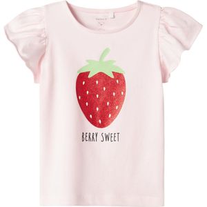 Shirt - Jersey - Ronde Hals - Motiefprint - Kwartmouw - Normale Pasvorm