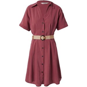 Onlnica - Blousejurk - Korte Mouwen - Knielengte - Inclusief Riem