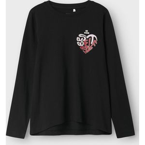 Name It Blousen - 2-pack - NkfViolet - Loose - Black/Bright Whit - Name It - 7-8 jaar (122-128) - Shirts