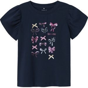 Name It - Nmffilly Ss Top - Marineblauw - Blousetop