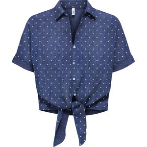 Overhemd - Geknoopt Detail - Korte Mouwen - Regular Fit