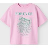 Top - Multicolor - Jersey - Korte Mouwen - Ronde Hals