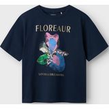 NAME IT - Nkfdukko Ss Nreg Top - Blousetop - Marineblauw - 1 Stuk