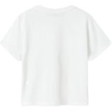 Regular Fit - T-shirt - Zwart - Jersey - Korte Mouwen, Ronde Hals, Pailletten, Glitter Detail