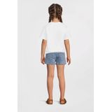 Regular Fit - T-shirt - Zwart - Jersey - Korte Mouwen, Ronde Hals, Pailletten, Glitter Detail