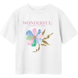 Regular Fit - T-shirt - Zwart - Jersey - Korte Mouwen, Ronde Hals, Pailletten, Glitter Detail