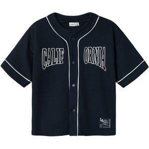 NAME IT Overhemd 'NKMDATTO'  navy / wit