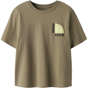 T-shirt - Regular Fit - Korte Mouwen - Jersey - Schuimprint en Pigmentprint