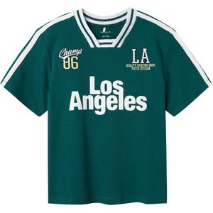 T-shirt - Regular Fit - Jersey - Korte Mouwen - Geborduurd