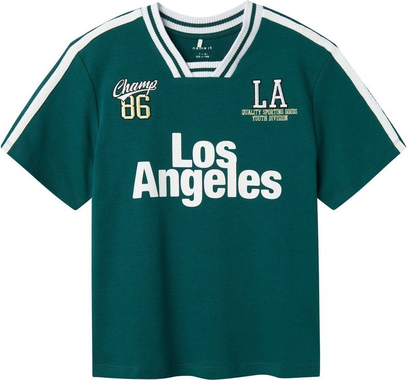 T-shirt - Regular Fit - Jersey - Korte Mouwen - Geborduurd