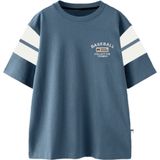 NAME IT - NKMDONIO - T-shirt - Blauw en Wit - Katoen