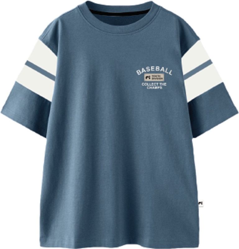 NAME IT - NKMDONIO - T-shirt - Blauw en Wit - Katoen