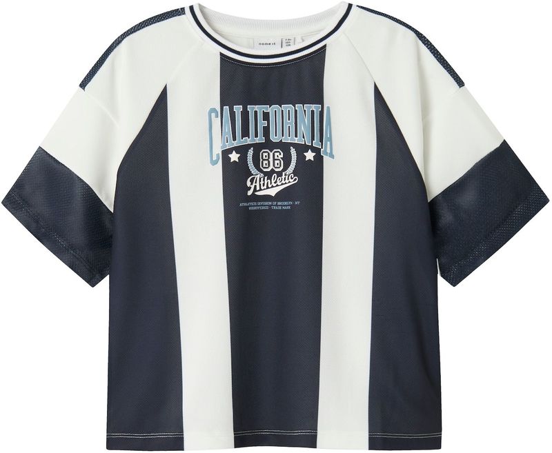 NAME IT - NKMDonnol - T-shirt - Navy - Lichtblauw - Offwhite