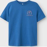 NAME IT KIDS - NKMFEMMEL - T-shirt - Blauw - 100% Katoen