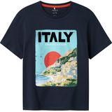 NAME IT KIDS - T-shirt - Donkerblauw - Katoen - Korte Mouwen