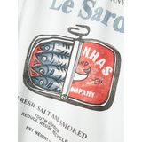 Top - Jersey - Korte Mouwen - Geborduurd - Regular Fit