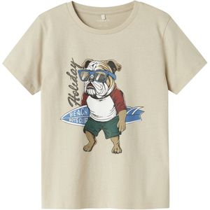 T-shirt - Regular Fit - Jacquard - Korte Mouwen