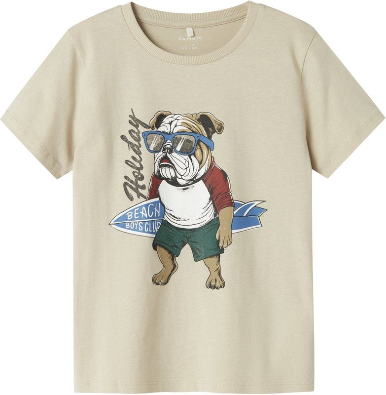 T-shirt - Regular Fit - Jacquard - Korte Mouwen