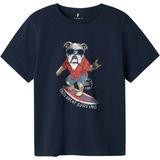 T-shirt - Regular Fit - Jacquard - Korte Mouwen