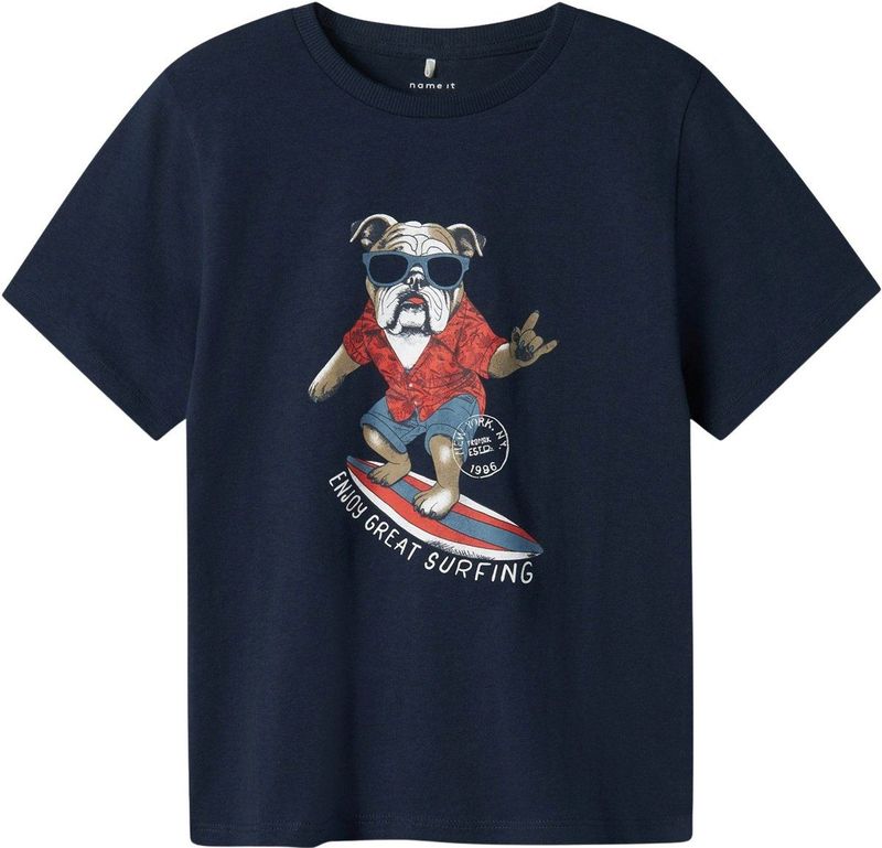 T-shirt - Regular Fit - Jacquard - Korte Mouwen