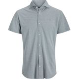 JACK & JONES PREMIUM - Overhemd - Katoen - Korte Mouwen - Widespread Kraag