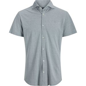 JACK & JONES PREMIUM - Overhemd - Katoen - Korte Mouwen - Widespread Kraag