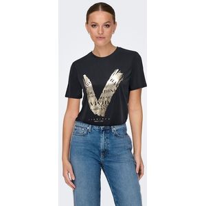 Onlfree Life Modal S/S Atelier Top JRS, zwart, L