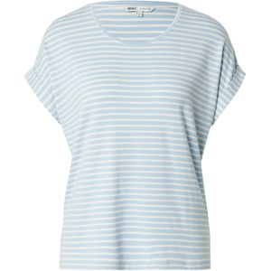 Only - ONLMOSTER STRIPE S/S O-NECK TOP JRS NOOS - T-shirt - Clear Sky
