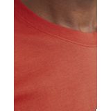 JACK & JONES Shirt 'JORAnatomy Skull'  honing / donkeroranje / zwart / wit