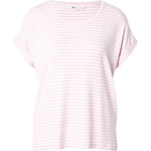 ONLY T-Shirt "ONLMOSTER STRIPE S/S O-NECK TOP JRS NOOS", mit Aufschlag am Arm