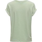 ONLY - ONLMOSTER STRIPE O-NECK TOP - T-shirt - Laurel Green - Katoen