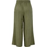 Pieces - Pia Culottebroek - Zwart - 70% Viscose 30% Linnen