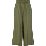 Pieces - Pia Culottebroek - Zwart - 70% Viscose 30% Linnen