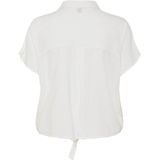 PIECES - PCPia - Blouse - Wit - Klassieke Blouse met Knoopsluiting