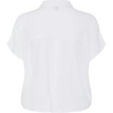 PIECES - PCPia - Blouse - Wit - Klassieke Blouse met Knoopsluiting