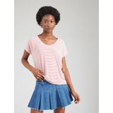 Only - Tanktop - Streep - Korte Mouwen - V-Hals