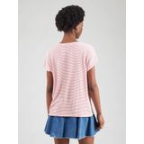 Only - Tanktop - Streep - Korte Mouwen - V-Hals