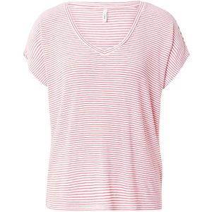 Only - Tanktop - Streep - Korte Mouwen - V-Hals
